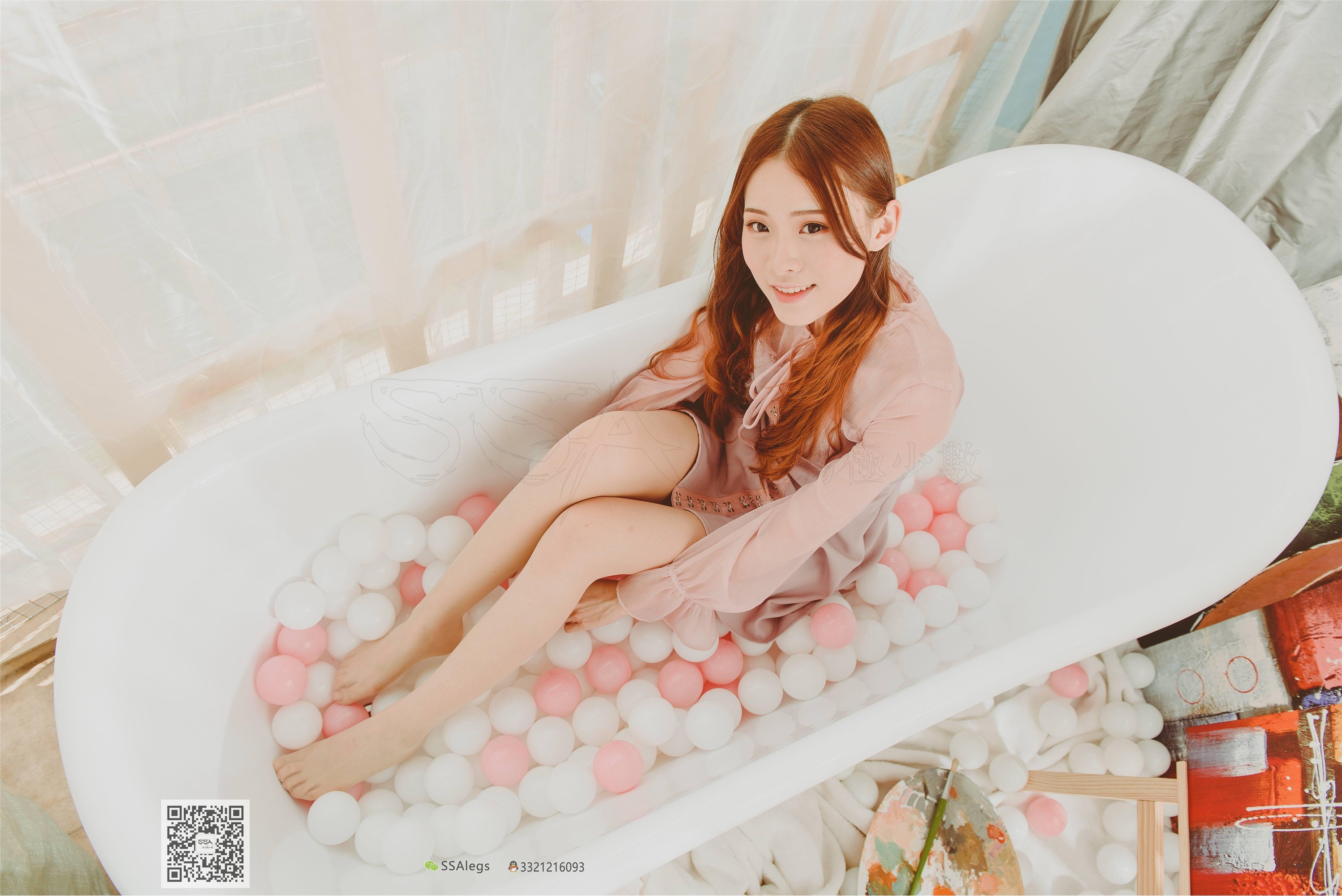 SSA丝社 NO.002 纯-琪琪丝足浴缸小清新